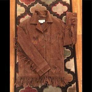 Suede fringe jacket